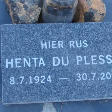 PLESSIS Henta, du 1924-2003