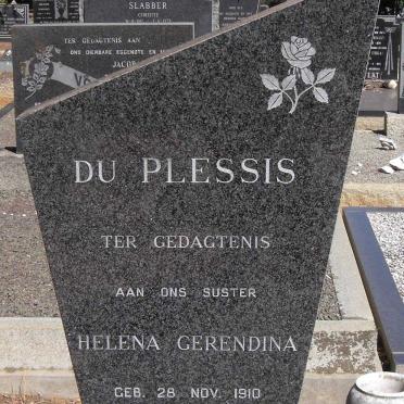 PLESSIS Helena Gerendina, du 1910-1972