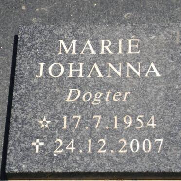 RENS Marié Johanna 1954-2007