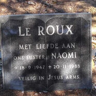 ROUX Naomi, le 1947-1988