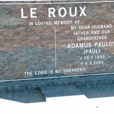 ROUX Adamus Paulus, le 1930-2005