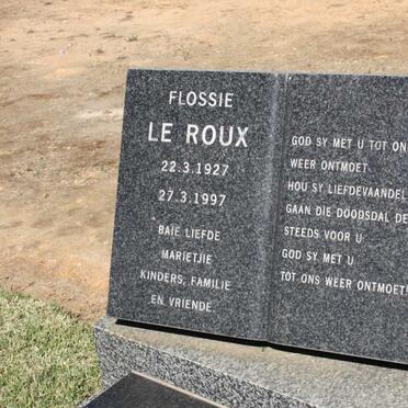 ROUX Flossie, le 1927-1997