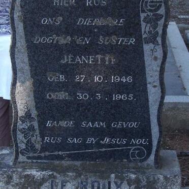 ROUX Jeanette, le 1946-1965