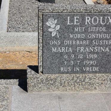 ROUX Maria Fransina, le 1919-1990