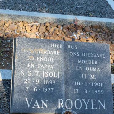 ROOYEN S.S.T., van 1893-1977 &amp; H.M. 1901-1999