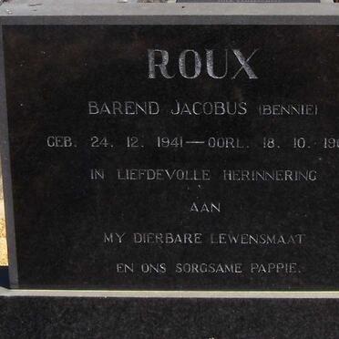ROUX Barend Jacobus 1941-1969