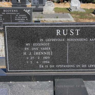 RUST H.J. 1929-1994