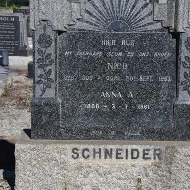 SCHNEIDER Anna A. 1888-1961 :: SCHNEIDER Nico 1909-1957 :: SCHNEIDER Johannes Jacobus 1911-1979 _2