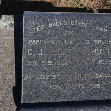 SCHUTTE G.J. 1922-1964