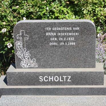 SCHOLTZ Anna nee KOEKEMOER 1932-1998