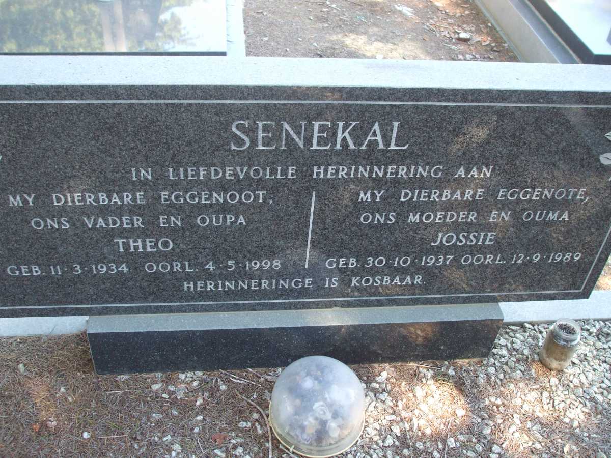 SENEKAL Theo 1934-1998 & Jossie 1937-1989