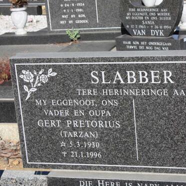 SLABBER Gert Pretorius 1930-1996