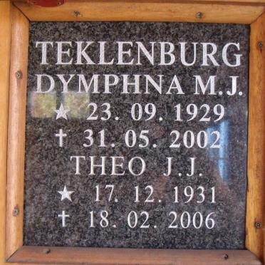 TEKLENBURG Theo. J.J. 1931-2006 &amp; Dymphna M.J. 1929-2002