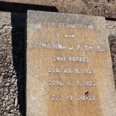 THERON Catharina J.F. nee KOTZE 1858-1950