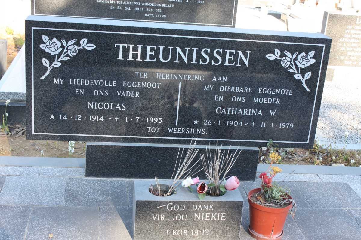 THEUNISSEN Nicolas 1914-1995 &amp; Catharina W. 1904-1979