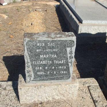 THIART Martha Elizabeth 1923-1951