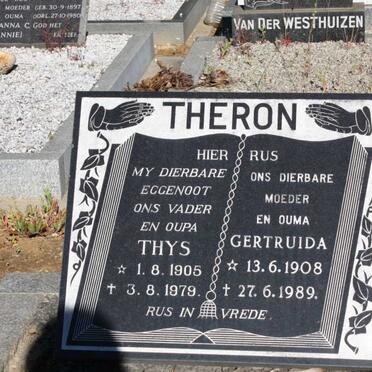 THERON Thys 1905-1979 &amp; Gertruida 1908-1989