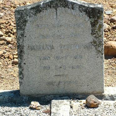 THEUNISSEN Jacobus 1870-1938 &amp; Carolina 1876-1949