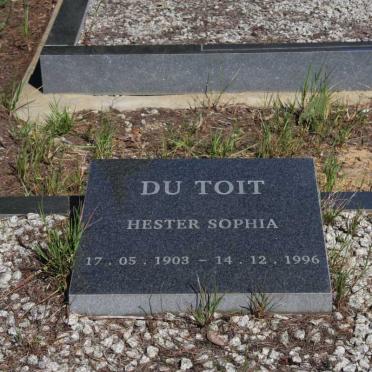 TOIT Hester Sophia, du 1903-1996