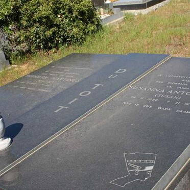 TOIT Rudolph Martinus, du 1927-1997 &amp; Susanna Antoinette 1938-2004