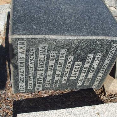 TRIBELHORN Jacob 1857-1942 &amp; Martha Engelina 1862-1941