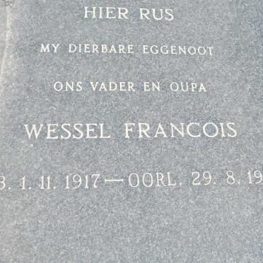 ? Wessel Francois 1917-1982