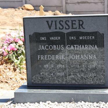 VISSER Jacobus Frederik 1904-1988 &amp; Catharina Johanna 1910-1995
