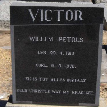 VICTOR Willem Petrus, 1919-1970