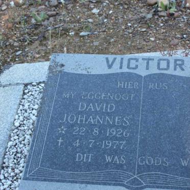 VICTOR David Johannes 1926-1977