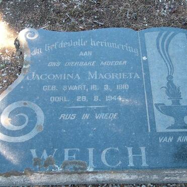 WEICH Jacomina Magrieta nee SWART 1910-1944