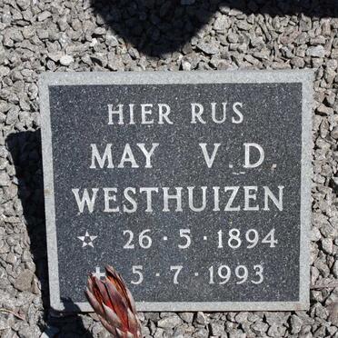 WESTHUIZEN May, V.D. 1894-1993