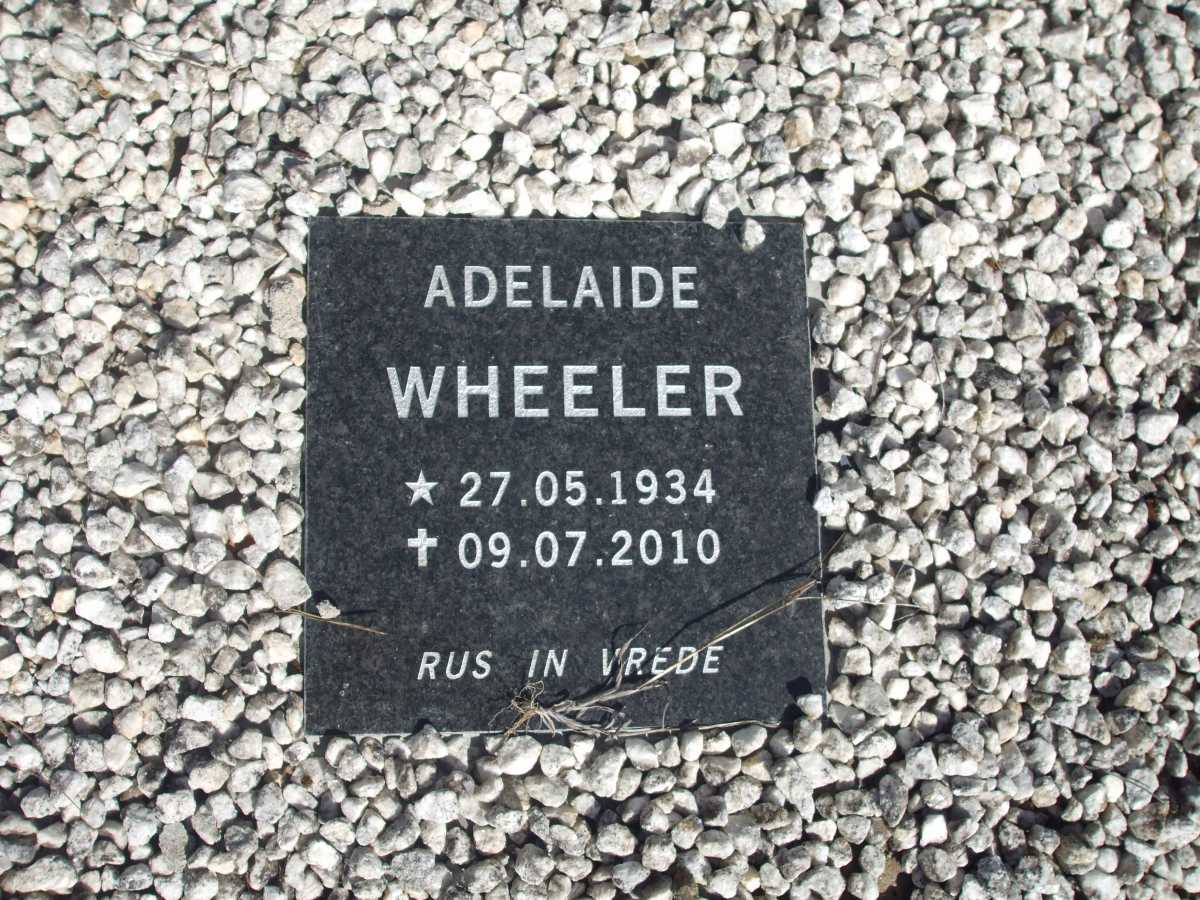 WHEELER Kenneth 1930-1983 :: WHEELER Adelaide 1934-2010 :: WHEELER Kenneth Ernest 1959-2002