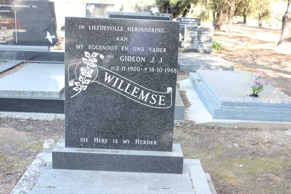 WILLEMSE Gideon J.J. 1920-1988