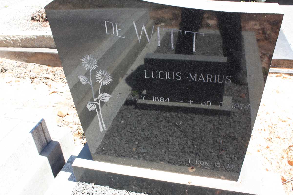WITT Lucius Marius, de 1884-1974
