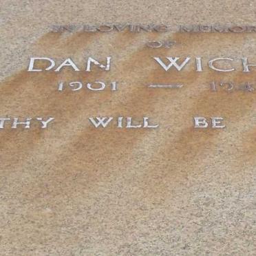 WICHT Dan 1901-1943