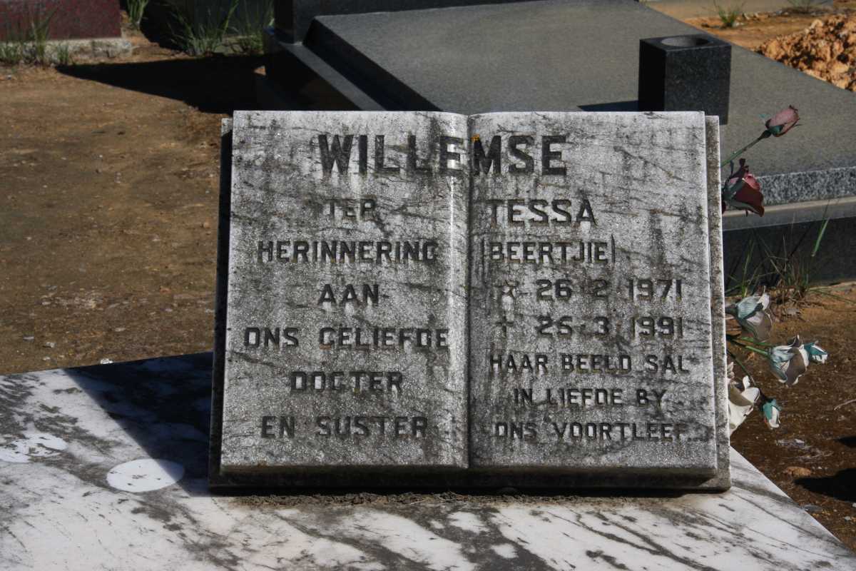WILLEMSE Tessa 1971-1991