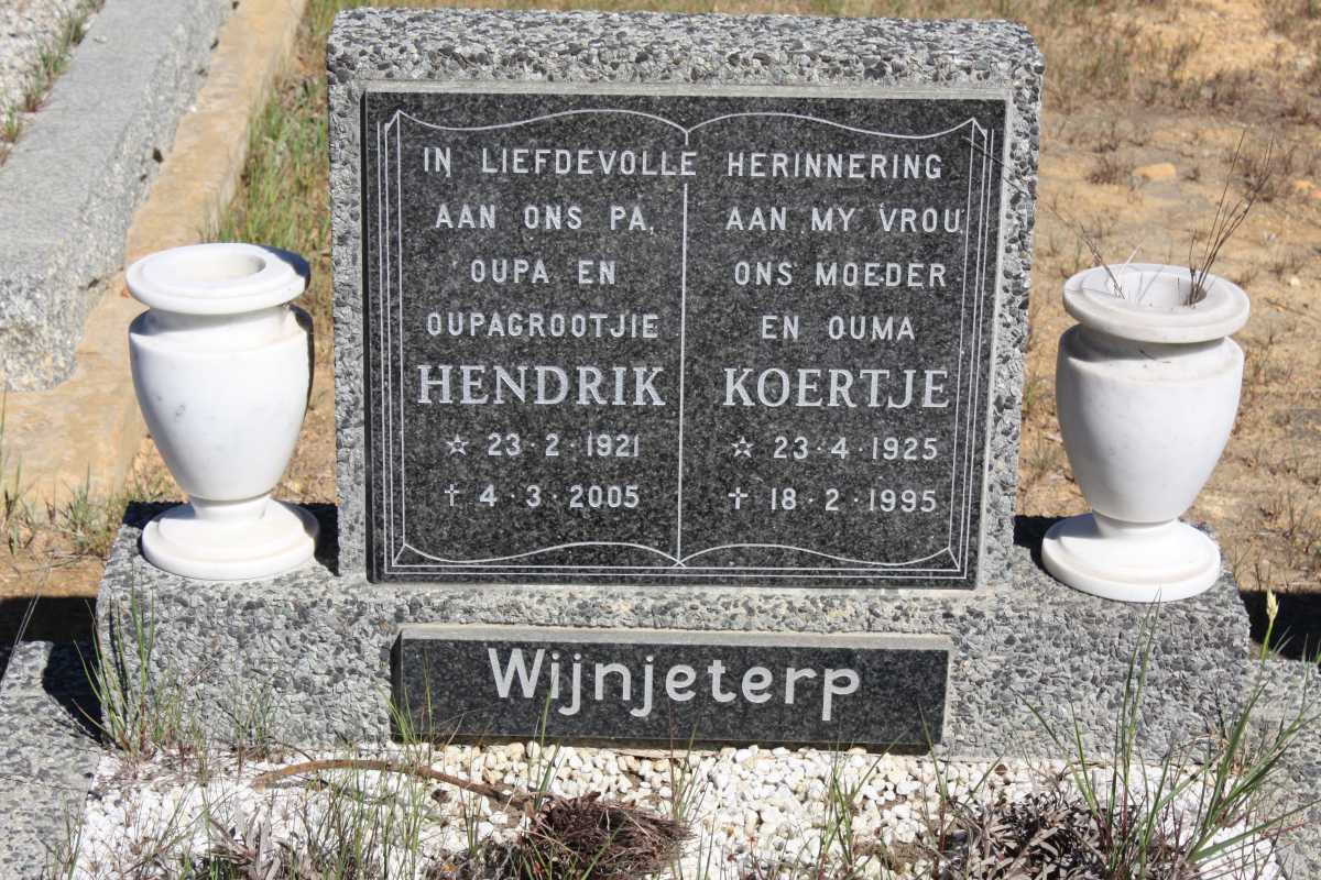 WIJNJETERP Hendrik 1921-2005 & Koertje 1925-1995
