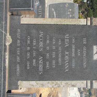 WOLFAARDT Jacobus Andries 1867-1949 & Alida Johanna MEYNHARDT 1875-1947