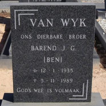 WYK Barend J.G., van 1935-1989