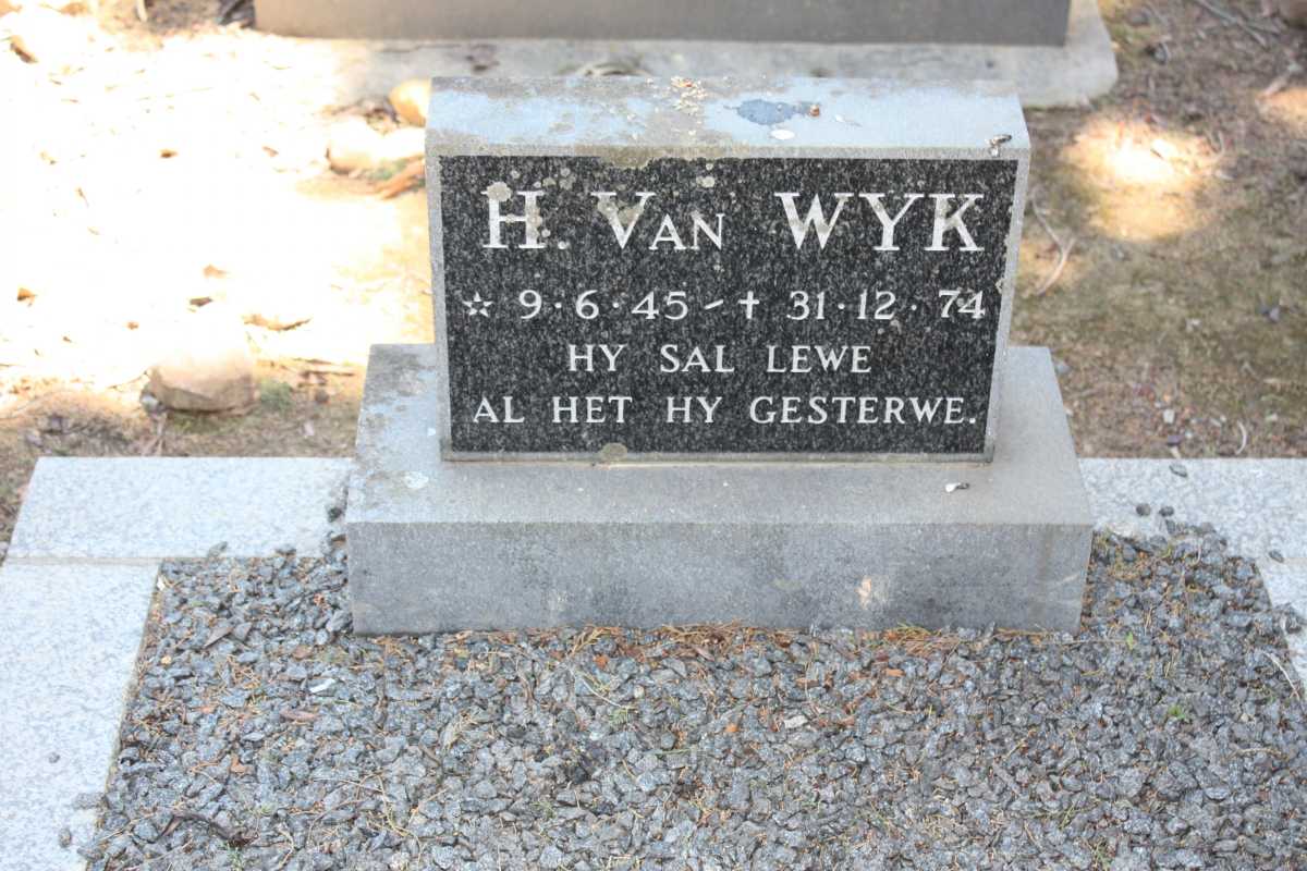 WYK H., van 1945-1974