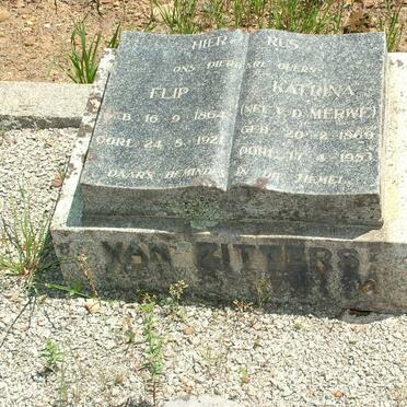 ZITTERS Flip, van 1864-1921 &amp; Katrina V.D. MERWE 1869-1953
