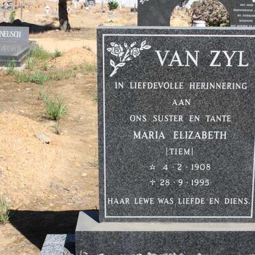 ZYL Maria Elizabeth, van 1908-1995