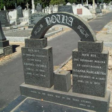 BOTHA Johannes Jacobus 1895-1964 &amp; Susanna Margaretha JOUBERT 1896-1975