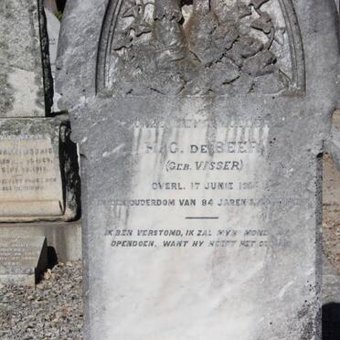 BEER H.G., de nee VISSER -1914