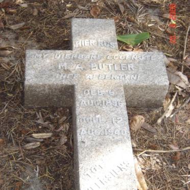 BUTLER M.A. nee ALBERTYN 1896-1940
