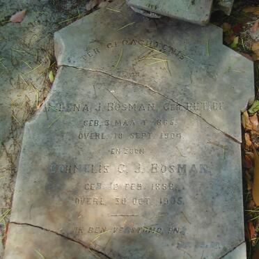 BOSMAN Cornelis G.J. 1836-1905 &amp; Helena J. RETIEF 1865-1904 :: BOSMAN Coenraad J.K. 1845-1915