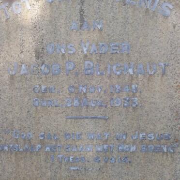 BLIGNAUT Jacob P. 1848-1933