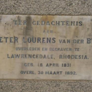 BIJL Pieter Lourens, van der 1831-1892