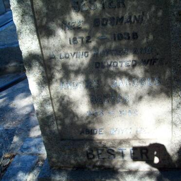 BESTER Andries Jacobus 1873-1952 &amp; Hester Anna BOSMAN 1872-1938 