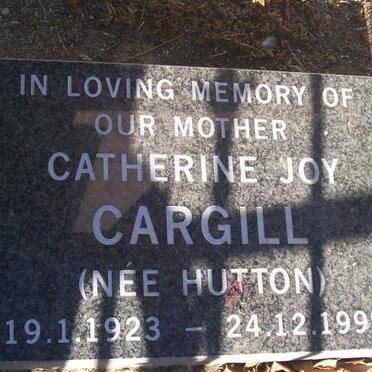 CARGILL Catherine Joy nee HUTTON 1923-1999